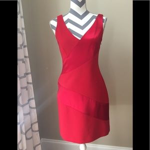 Red cocktail dress